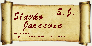 Slavko Jarčević vizit kartica